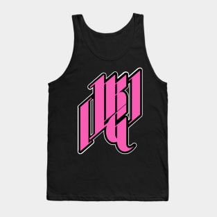 The 1RG Logo - Solid Pink Tank Top